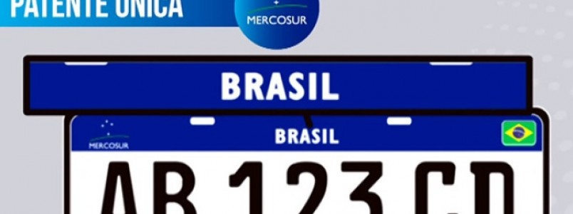 Denatran divulga lista de fabricantes de placas de veículos conforme padrão do Mercosul