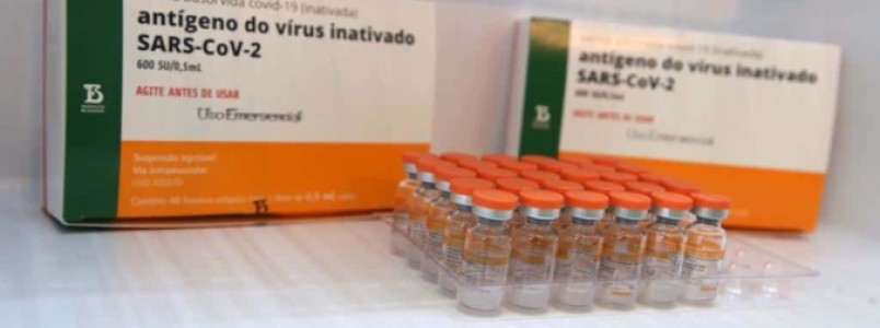 Remessa com insumos para produo de 8,6 milhes de doses da CoronaVac chega hoje ao Brasil