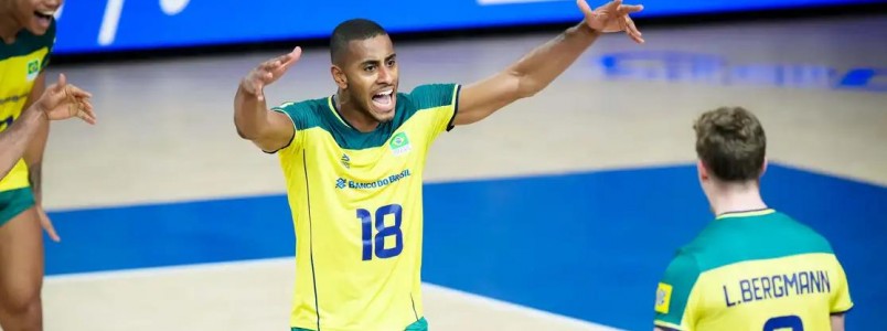 Brasil atropela Alemanha em abertura da 2ª semana da Ligas das Nações