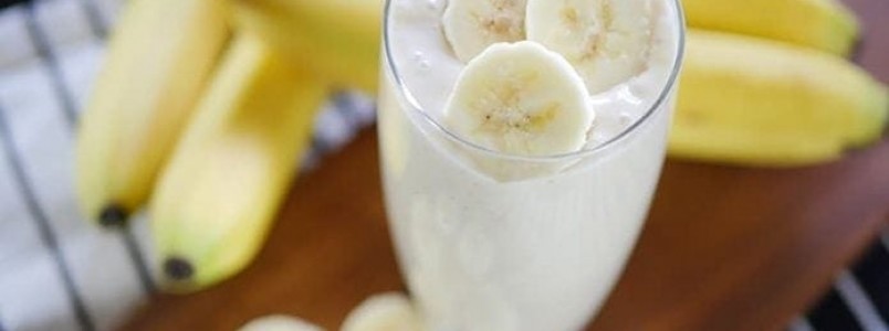 Vitamina de Banana com aveia para ganho de massa muscular