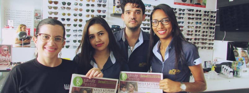 Ótica Novo Mundo recebe nova edição do jornal Saúde & Estilo