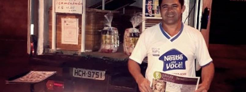 Nestlé e seu carro itinerante em Itabira, MG 