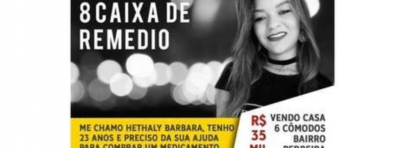 Vamos ajudá-la a vencer esta luta. Família coloca casa à venda para pagar remédios da filha doente