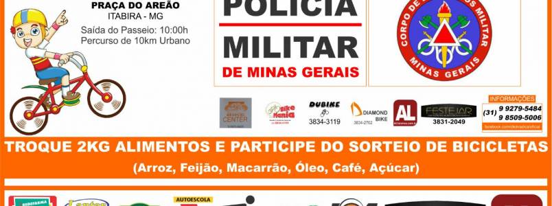 Evento de bike promete promover saúde em Itabira, MG