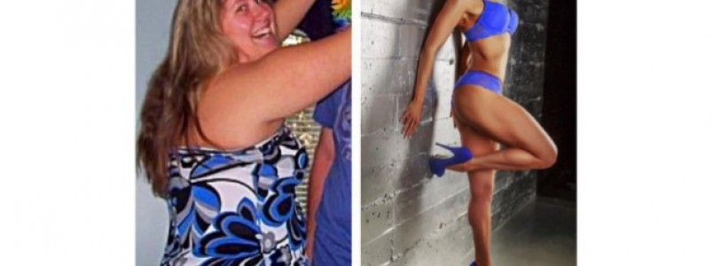 Mulher elimina metade de seu peso e se dedica a competições fitness