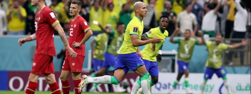 Com dois gols de Richarlison, Brasil vence Srvia no primeiro jogo da caminhada rumo ao hexa